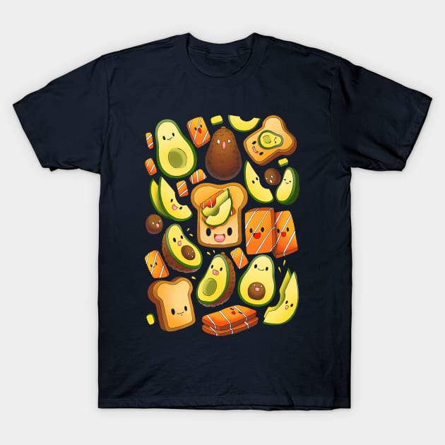 Avocado Toast T-Shirt by Vallina84